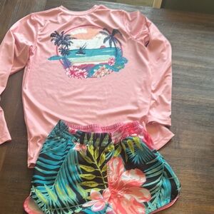 Girls Rashguard and Shorts